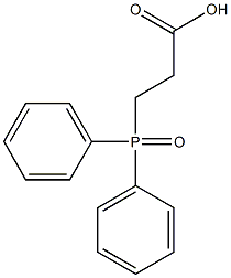 Propanoic acid,3-(diphenylphosphinyl)- Struktur