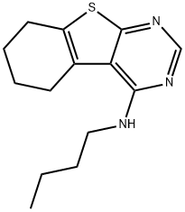 N-butyl-5,6,7,8-tetrahydrobenzo[4,5]thieno[2,3-d]pyrimidin-4-amine Struktur