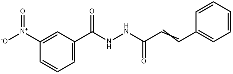 N'-cinnamoyl-3-nitrobenzohydrazide Struktur