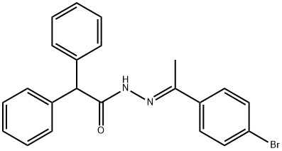 N'-[1-(4-bromophenyl)ethylidene]-2,2-diphenylacetohydrazide Structure