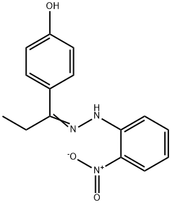 4-[N-(2-nitrophenyl)propanehydrazonoyl]phenol Structure