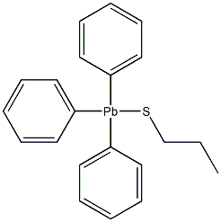 Plumbane,triphenyl(propylthio)- Structure