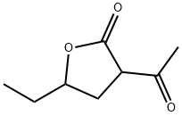 2(3H)-Furanone, 3-acetyl-5-ethyldihydro- Struktur