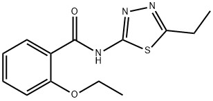 2-ethoxy-N-(5-ethyl-1,3,4-thiadiazol-2-yl)benzamide Struktur