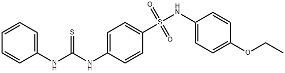 4-[(anilinocarbonothioyl)amino]-N-(4-ethoxyphenyl)benzenesulfonamide Struktur