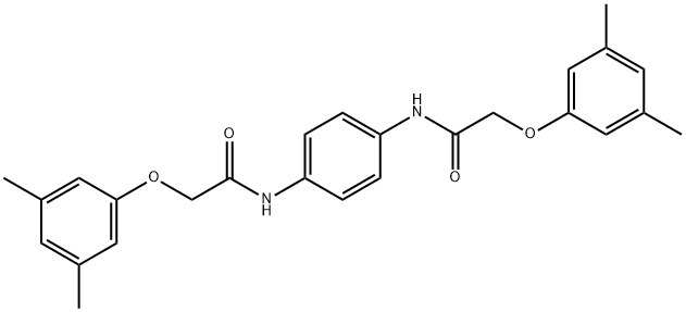 N,N'-1,4-phenylenebis[2-(3,5-dimethylphenoxy)acetamide] Struktur