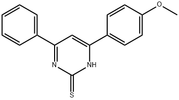 2(1H)-Pyrimidinethione, 4-(4-methoxyphenyl)-6-phenyl- Struktur