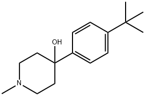 4-(4-TERT-ブチルフェニル)-4-ヒドロキシ-1-メチルピペリジン 化學(xué)構(gòu)造式