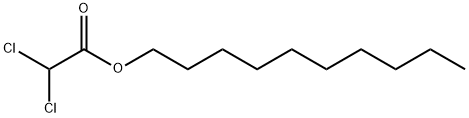 Acetic acid, dichloro-, decyl ester Struktur