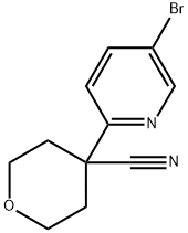 4-(5-BROMOPYRIDIN-2-YL)TETRAHYDRO-2H-PYRAN-4-CARBONITRILE|4-(5-溴吡啶-2-基)氧雜環(huán)己烷-4-腈