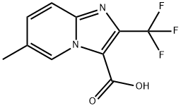 6-METHYL-2-(TRIFLUOROMETHYL)-IMIDAZO[1,2-A]PYRIDINE-3-CARBOXYLIC ACID Struktur