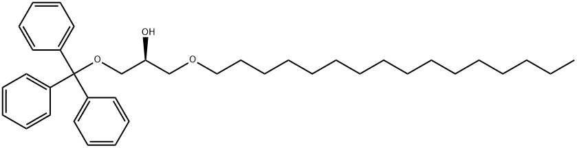 2-Propanol, 1-(hexadecyloxy)-3-(triphenylmethoxy)-, (2S)- Struktur