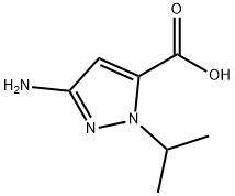3-amino-1-isopropyl-1H-pyrazole-5-carboxylic acid Struktur