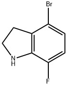 4-Bromo-7-fluoroindoline Struktur