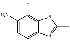 7-chloro-2-methyl-1,3-benzothiazol-6-amine Struktur