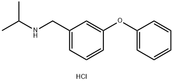 [(3-phenoxyphenyl)methyl](propan-2-yl)amine hydrochloride Struktur