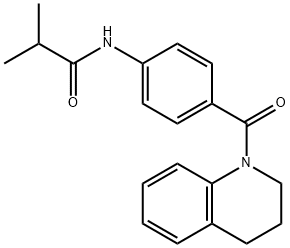 N-[4-(3,4-dihydroquinolin-1(2H)-ylcarbonyl)phenyl]-2-methylpropanamide Struktur