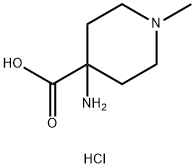 4-AMINO-1-METHYLPIPERIDINE-4-CARBOXYLIC ACID HCL Struktur