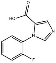 1-(2-Fluorophenyl)-1H-imidazole-5-carboxylic acid Struktur