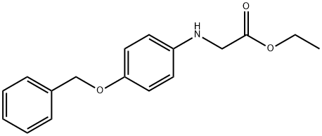 ethyl 2-((4-(benzyloxy)phenyl)amino)acetate Struktur