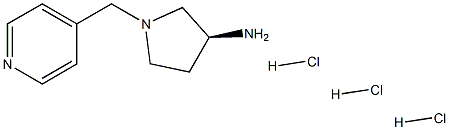 (S)-1-(Pyridin-4-ylmethyl)pyrrolidin-3-amine trihydrochloride Struktur