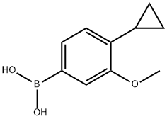 4-Cyclopropyl-3-mehtoxyphenylboronic acid Struktur