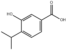 3-Hydroxy-4-isopropyl-benzoic acid Struktur