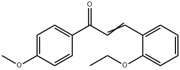 (2E)-3-(2-ethoxyphenyl)-1-(4-methoxyphenyl)prop-2-en-1-one Struktur