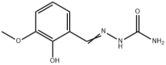 Hydrazinecarboxamide, 2-[(2-hydroxy-3-methoxyphenyl)methylene]- Struktur