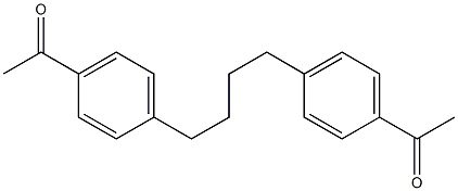 1-[4-[4-(4-acetylphenyl)butyl]phenyl]ethanone Struktur