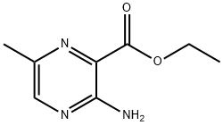 2-Pyrazinecarboxylicacid, 3-amino-6-methyl-, ethyl ester Struktur
