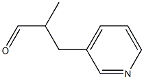 2-methyl-3-(pyridin-3-yl)propanal Struktur