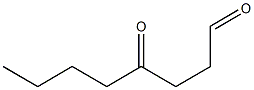 Octanal, 4-oxo- Struktur