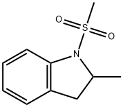 1H-Indole, 2,3-dihydro-2-methyl-1-(methylsulfonyl)- Struktur