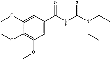 Benzamide, N-[(diethylamino)thioxomethyl]-3,4,5-trimethoxy- Struktur