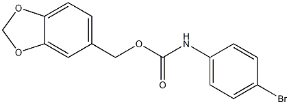 Carbanilic acid,p-bromo-, piperonyl ester (7CI,8CI) Struktur