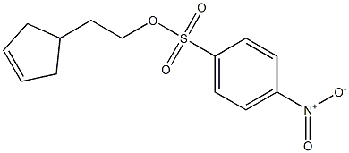 Benzenesulfonic acid, 4-nitro-, 2-(3-cyclopenten-1-yl)ethyl ester Struktur