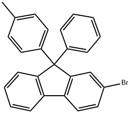 2-BROMO-9-PHENYL-9-P-TOLYL-9H-FLUORENE Struktur