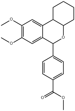 4-(8,9-Dimethoxy-1,2,3,4,6,10b-hexahydro-4aH-benzo[c]chromen-6-yl)-benzoic acid methyl ester Structure