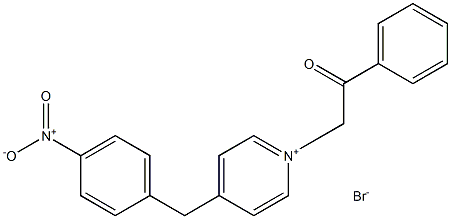 Pyridinium, 4-[(4-nitrophenyl)methyl]-1-(2-oxo-2-phenylethyl)-, bromide Struktur