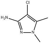 4-chloro-1,5-dimethyl-1H-pyrazol-3-amine Struktur