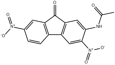 N-(3,7-dinitro-9-oxofluoren-2-yl)acetamide Struktur