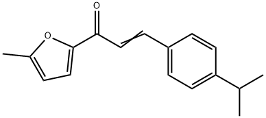 (2E)-1-(5-methylfuran-2-yl)-3-[4-(propan-2-yl)phenyl]prop-2-en-1-one Struktur