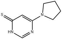 6-pyrrolidin-1-ylpyrimidine-4-thiol Struktur