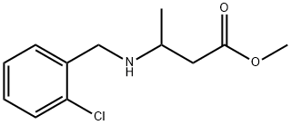 methyl 3-{[(2-chlorophenyl)methyl]amino}butanoate Struktur
