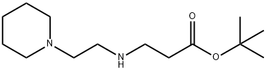 tert-butyl 3-{[2-(piperidin-1-yl)ethyl]amino}propanoate Struktur