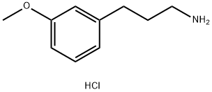 3-(3-Methoxyphenyl)propan-1-amine hydrochloride Struktur