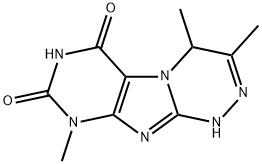 3,4,9-trimethyl-1,4-dihydro-[1,2,4]triazino[3,4-f]purine-6,8(7H,9H)-dione Structure