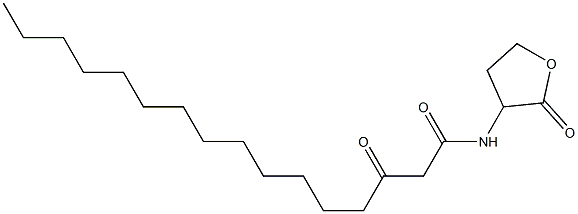 N-(3-Oxohexadecanoyl)-DL-homoserine lactone Struktur