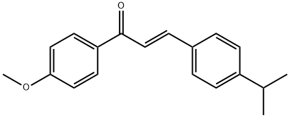 (2E)-1-(4-methoxyphenyl)-3-[4-(propan-2-yl)phenyl]prop-2-en-1-one Struktur